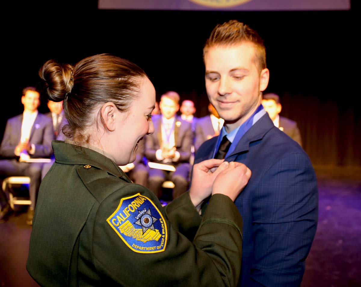 People enjoying the Paramedic Graduation