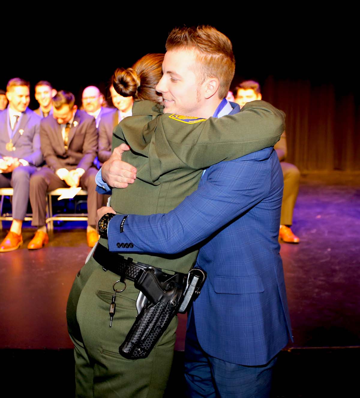 People enjoying the Paramedic Graduation