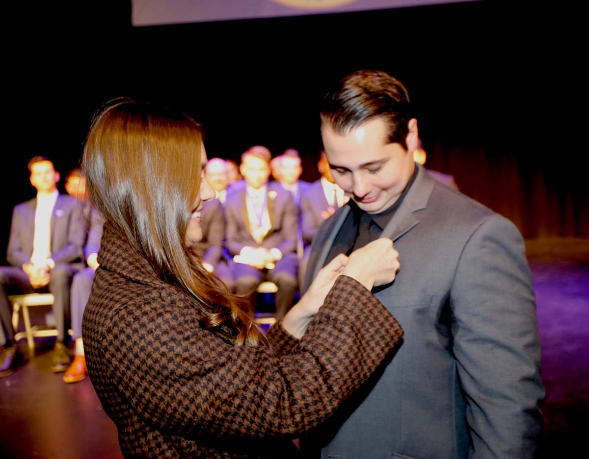 People enjoying the Paramedic Graduation