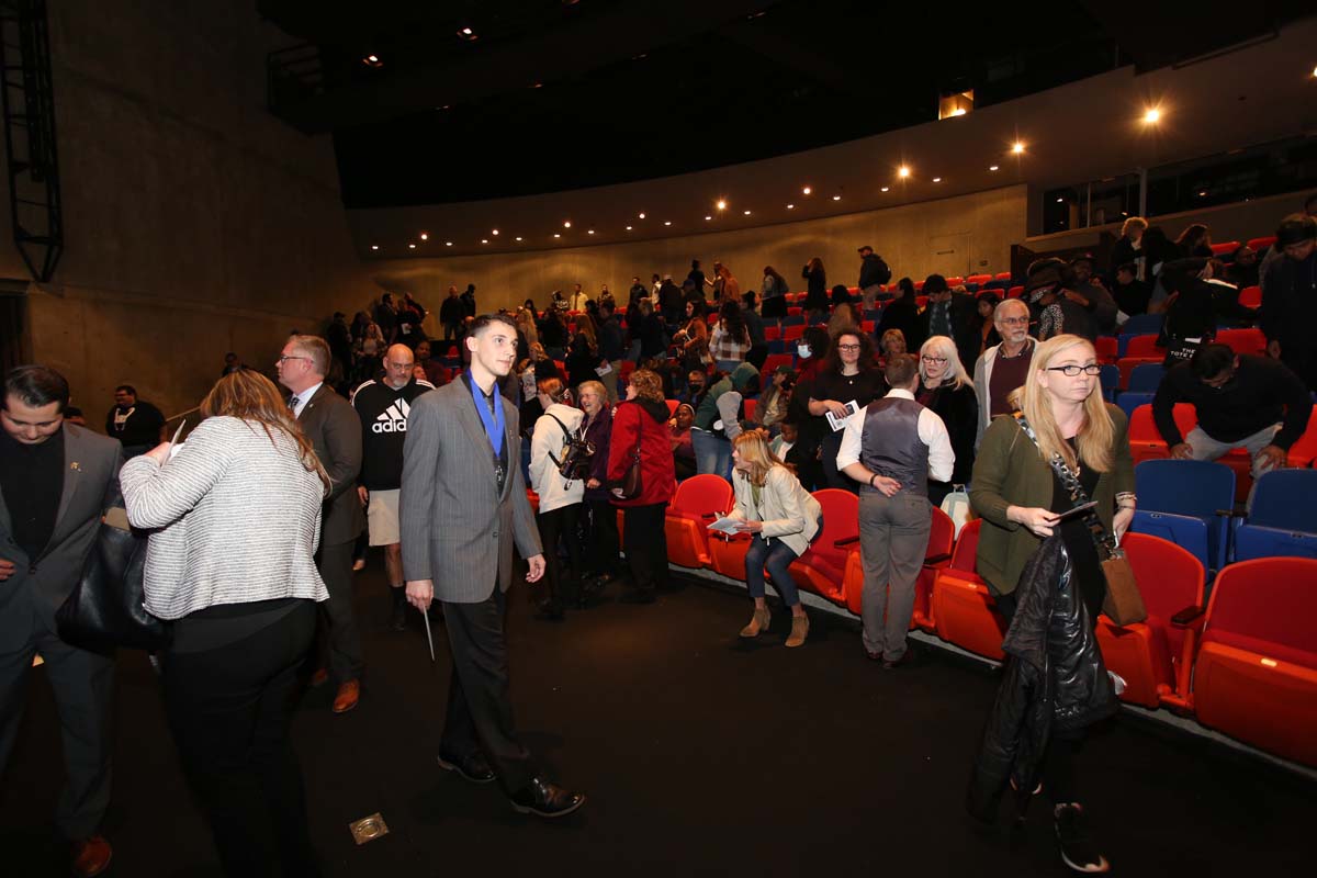 People enjoying the Paramedic Graduation