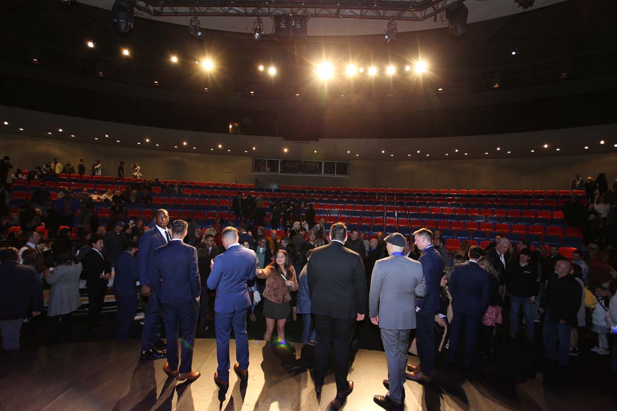 People enjoying the Paramedic Graduation