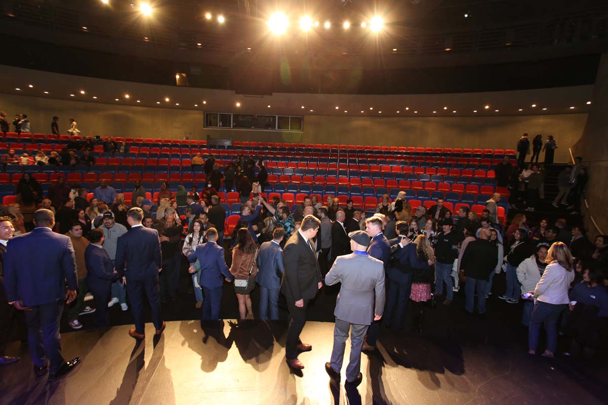 People enjoying the Paramedic Graduation