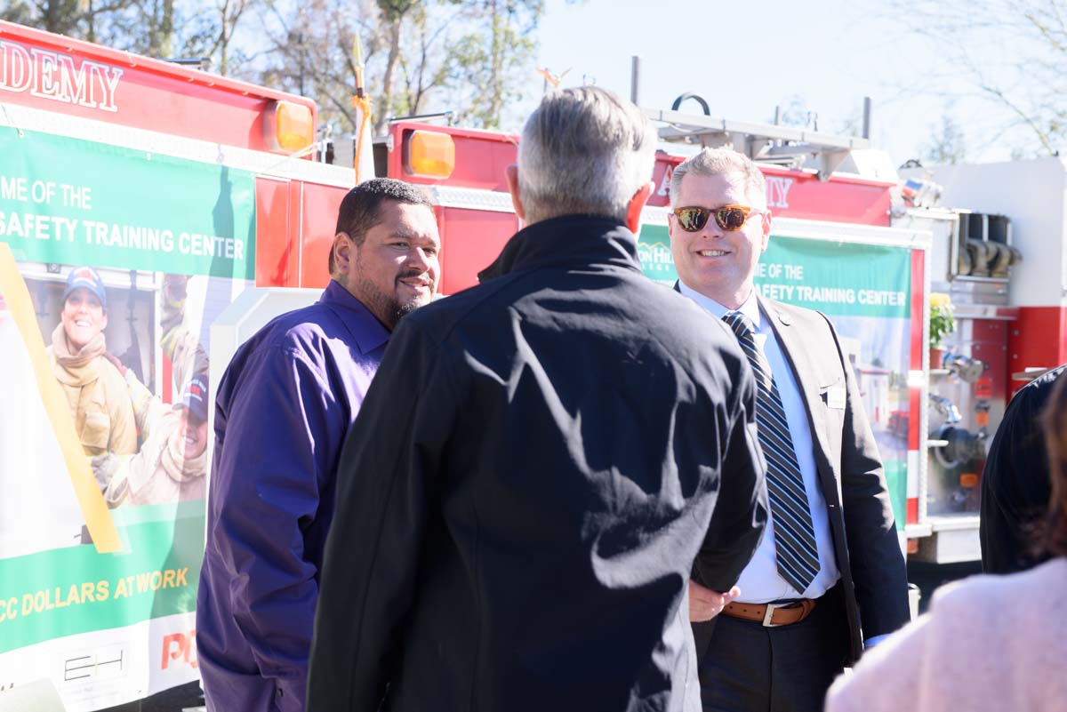 People enjoying the groundbreaking ceremony