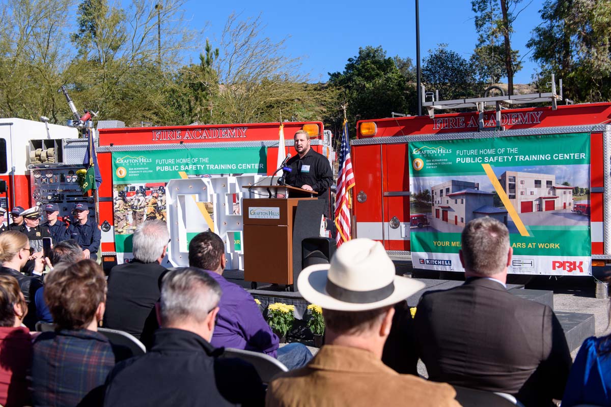 People enjoying the groundbreaking ceremony