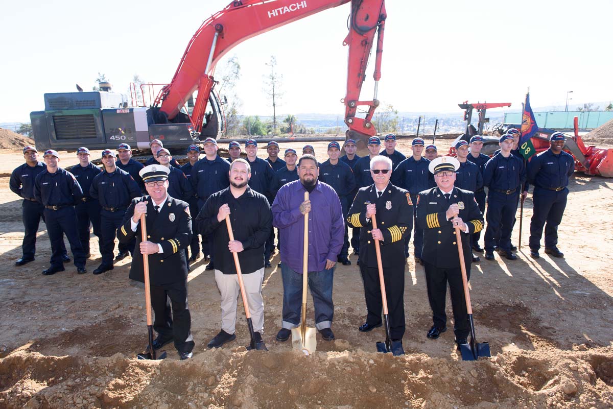 People enjoying the groundbreaking ceremony