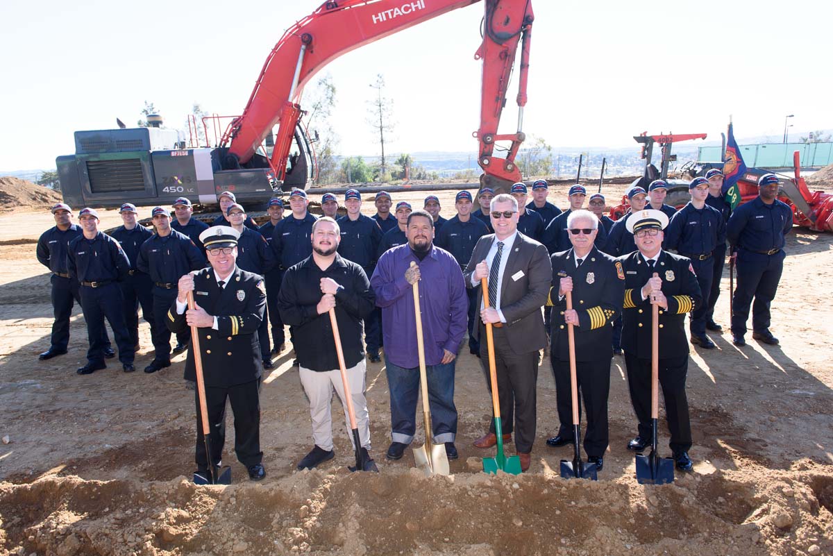 People enjoying the groundbreaking ceremony