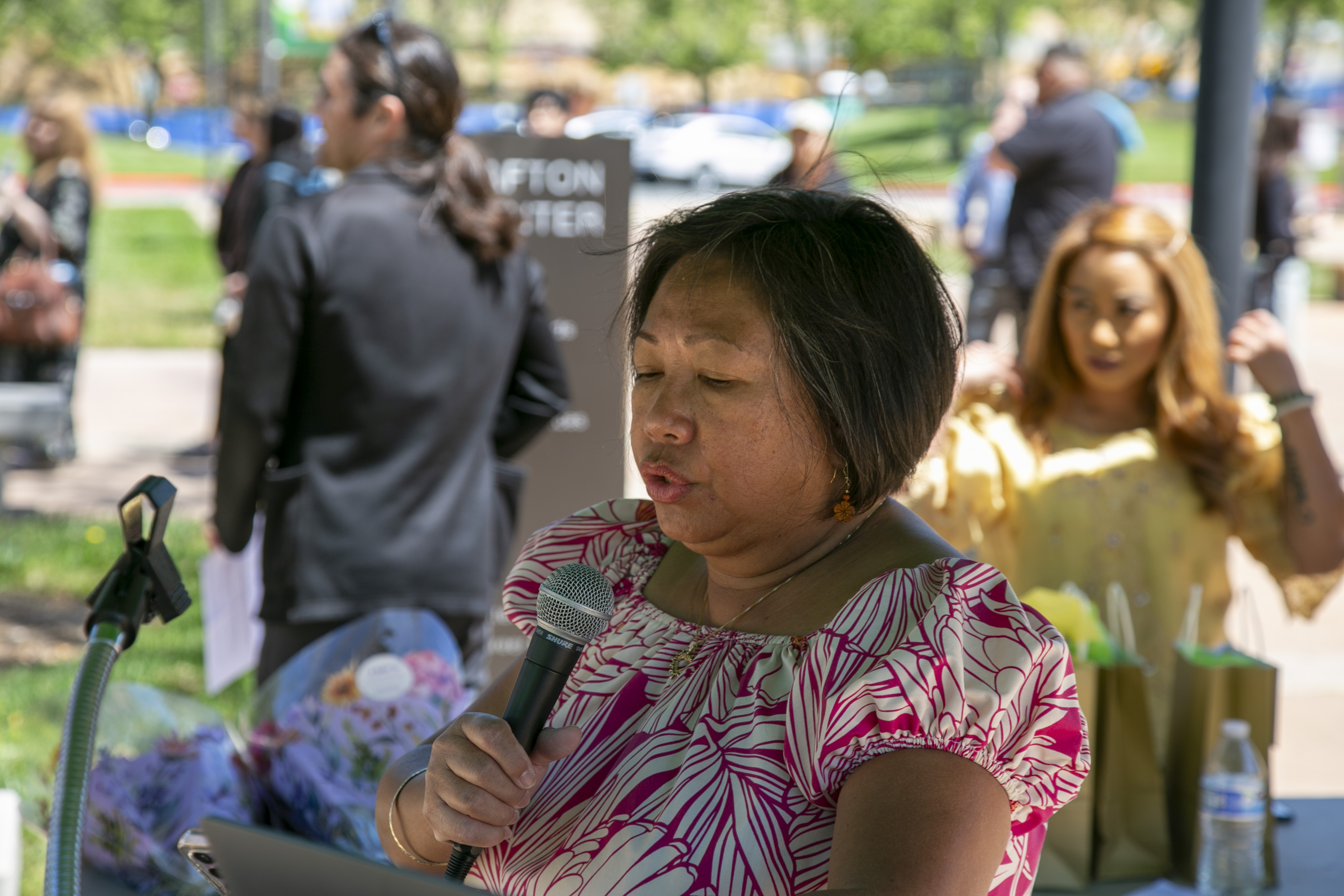 Students, staff, and faculty attend API Heritage Month Closing Ceremony.