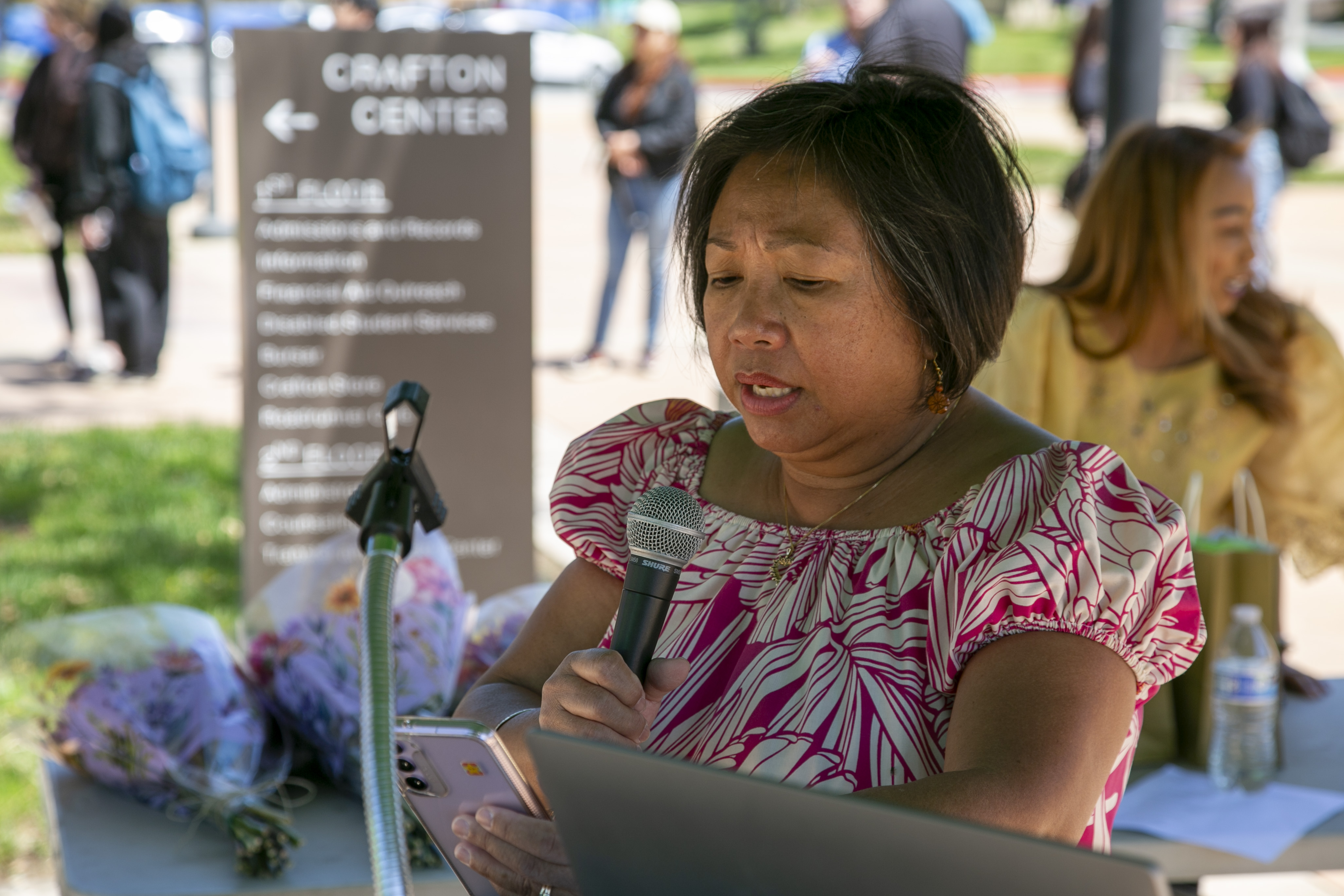 Students, staff, and faculty attend API Heritage Month Closing Ceremony.