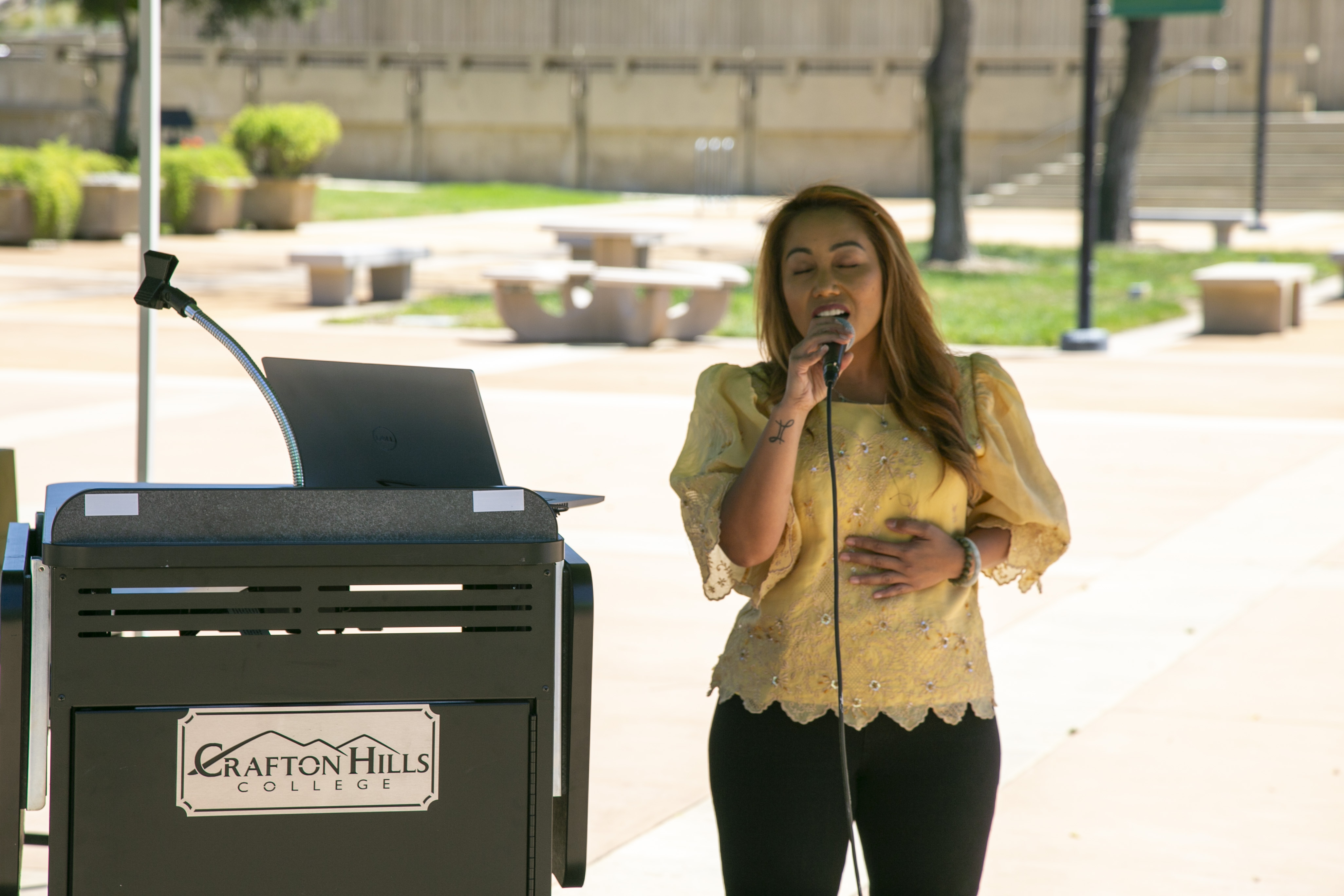 Students, staff, and faculty attend API Heritage Month Closing Ceremony.