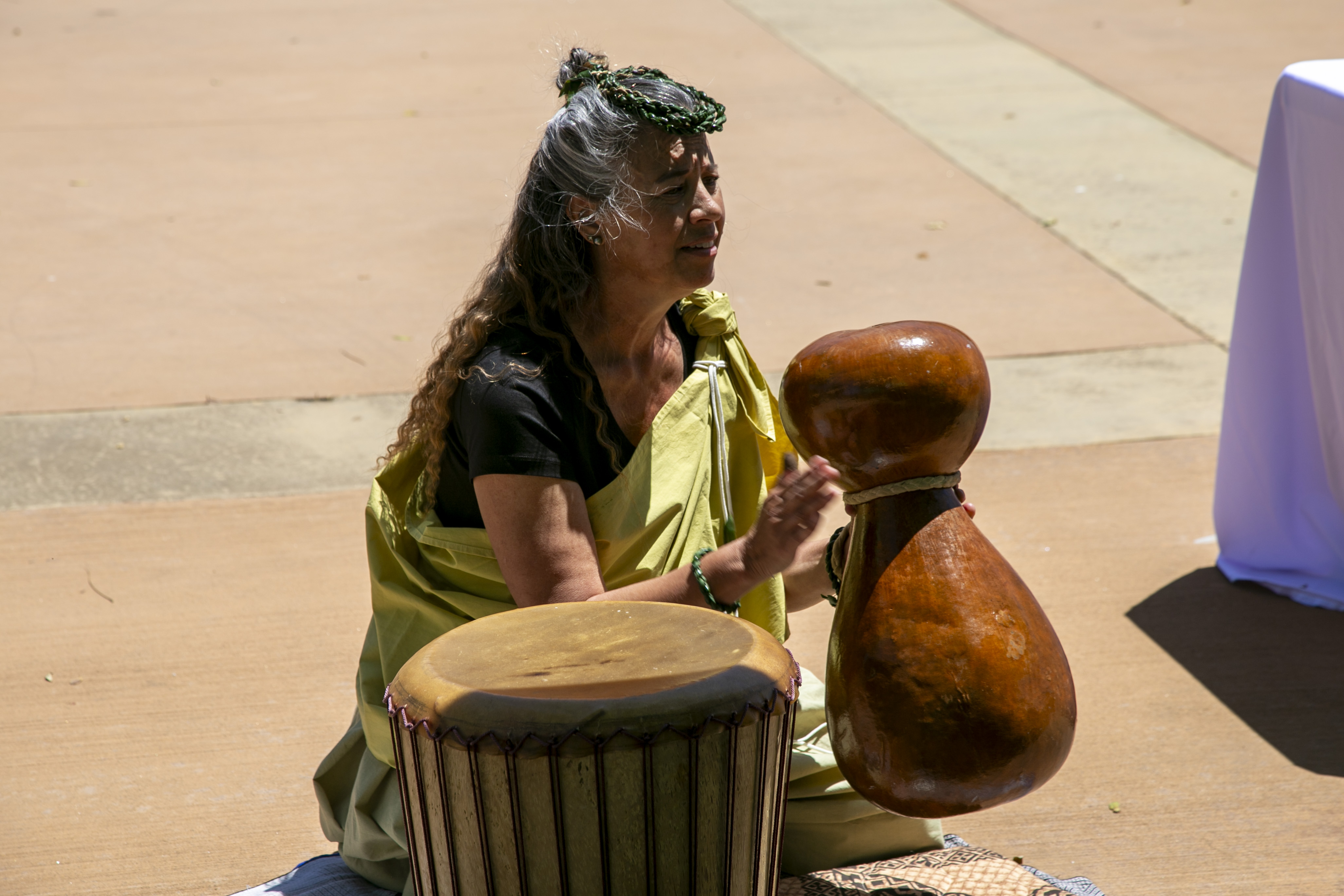 Students, staff, and faculty attend API Heritage Month Closing Ceremony.