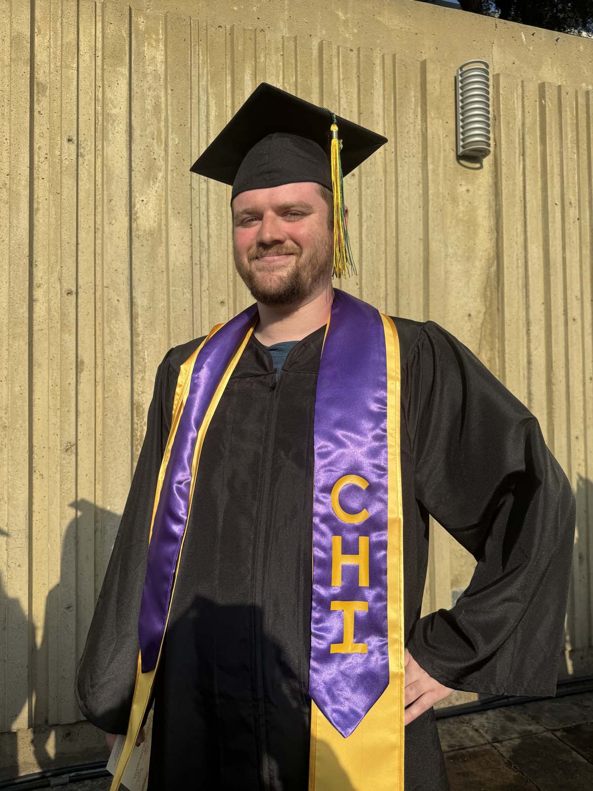 Graduates walk to stage at CHC's Commencement 2024.