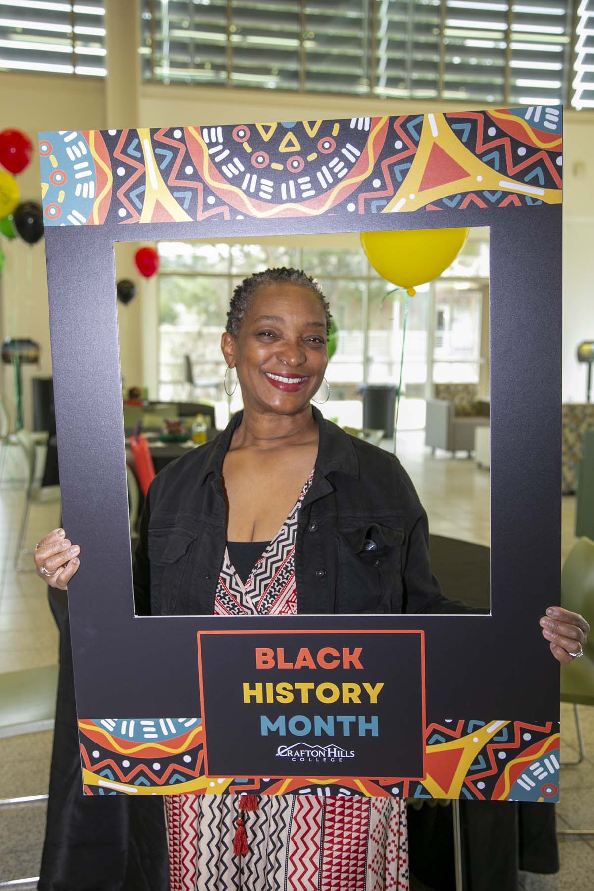 People enjoying the Black History Month closing ceremony