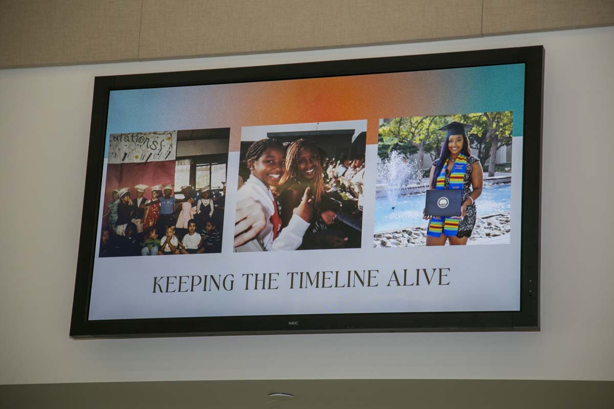 People enjoying the Black History Month closing ceremony