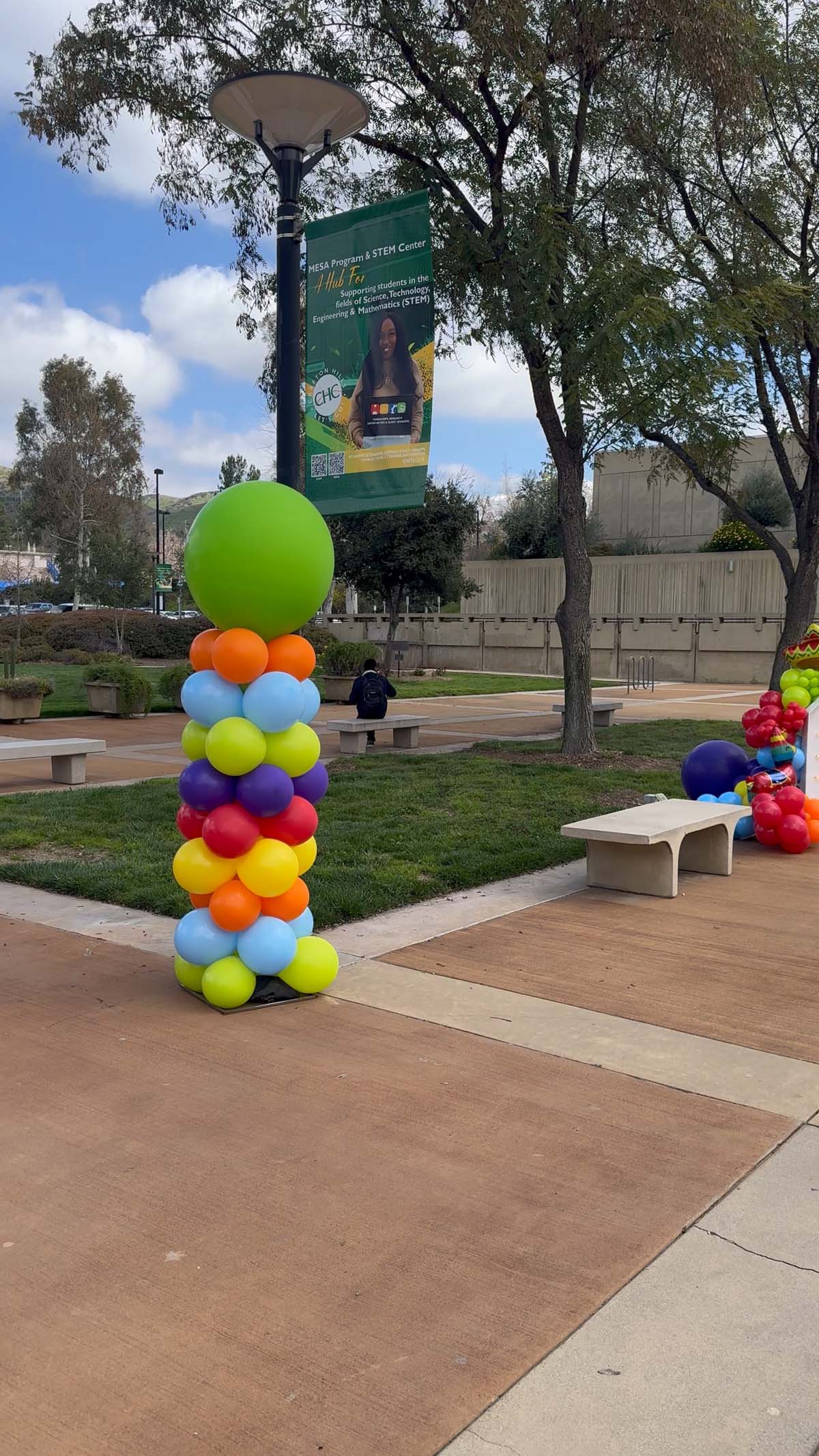 People enjoying the Grad Fair