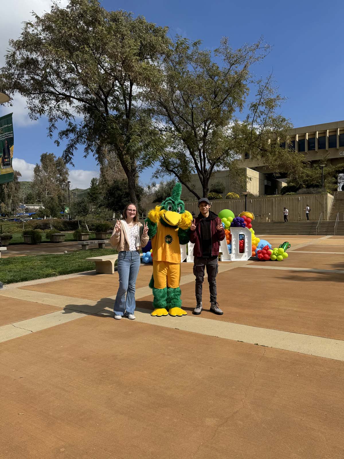 People enjoying the Grad Fair