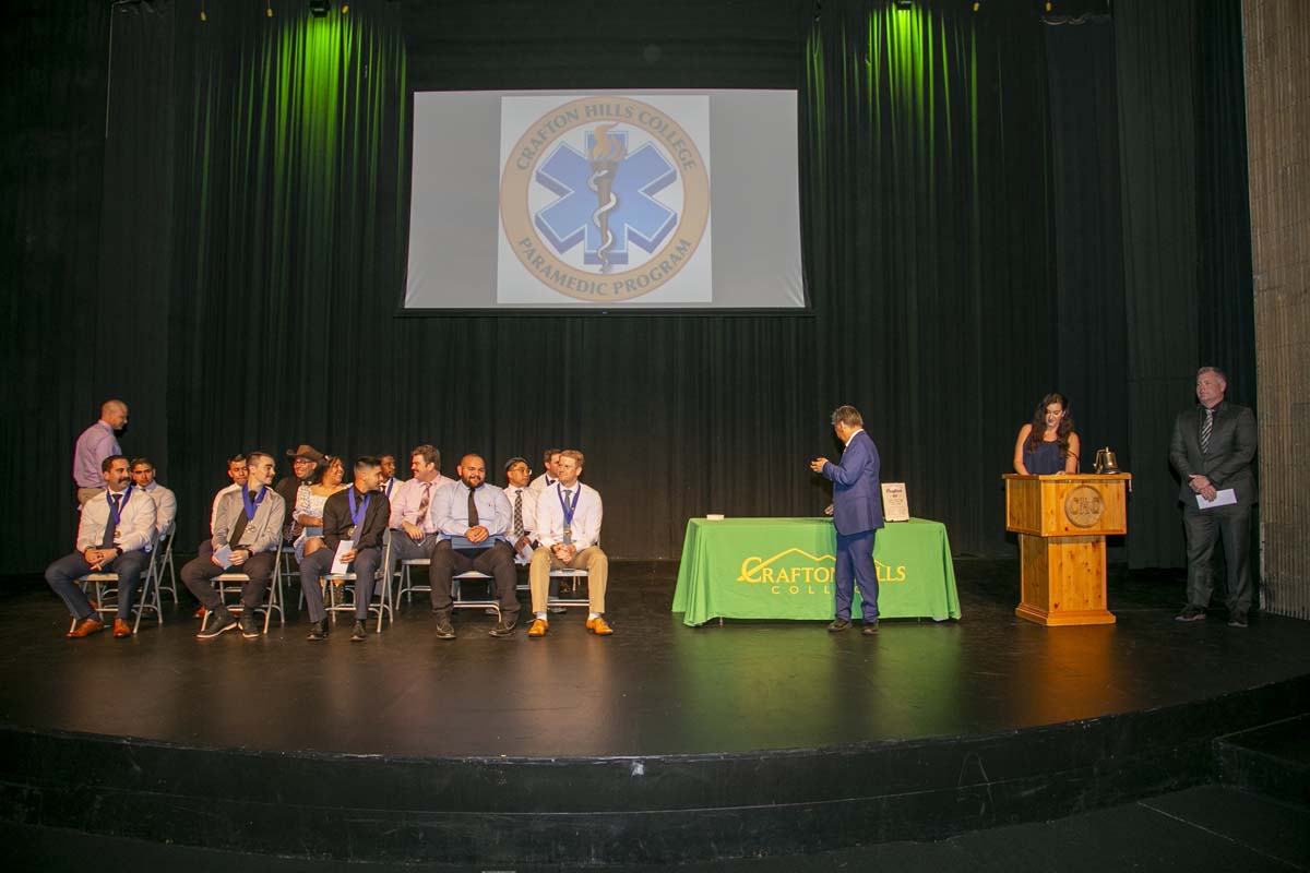 People attending Paramedic 102 Graduation at Crafton Hills College.