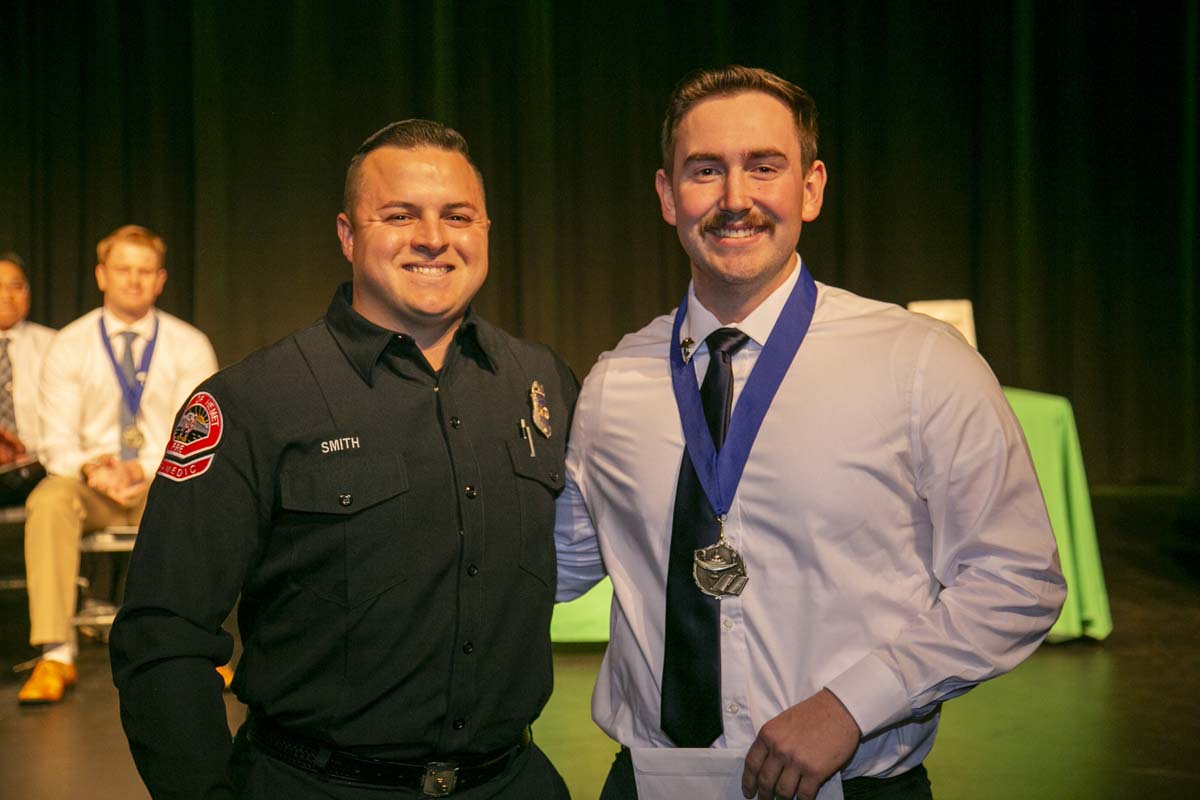 People attending Paramedic 102 Graduation at Crafton Hills College.