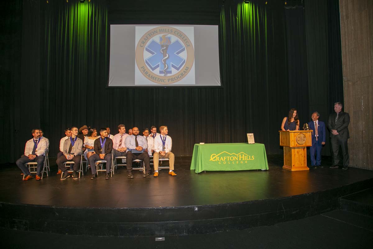 People attending Paramedic 102 Graduation at Crafton Hills College.