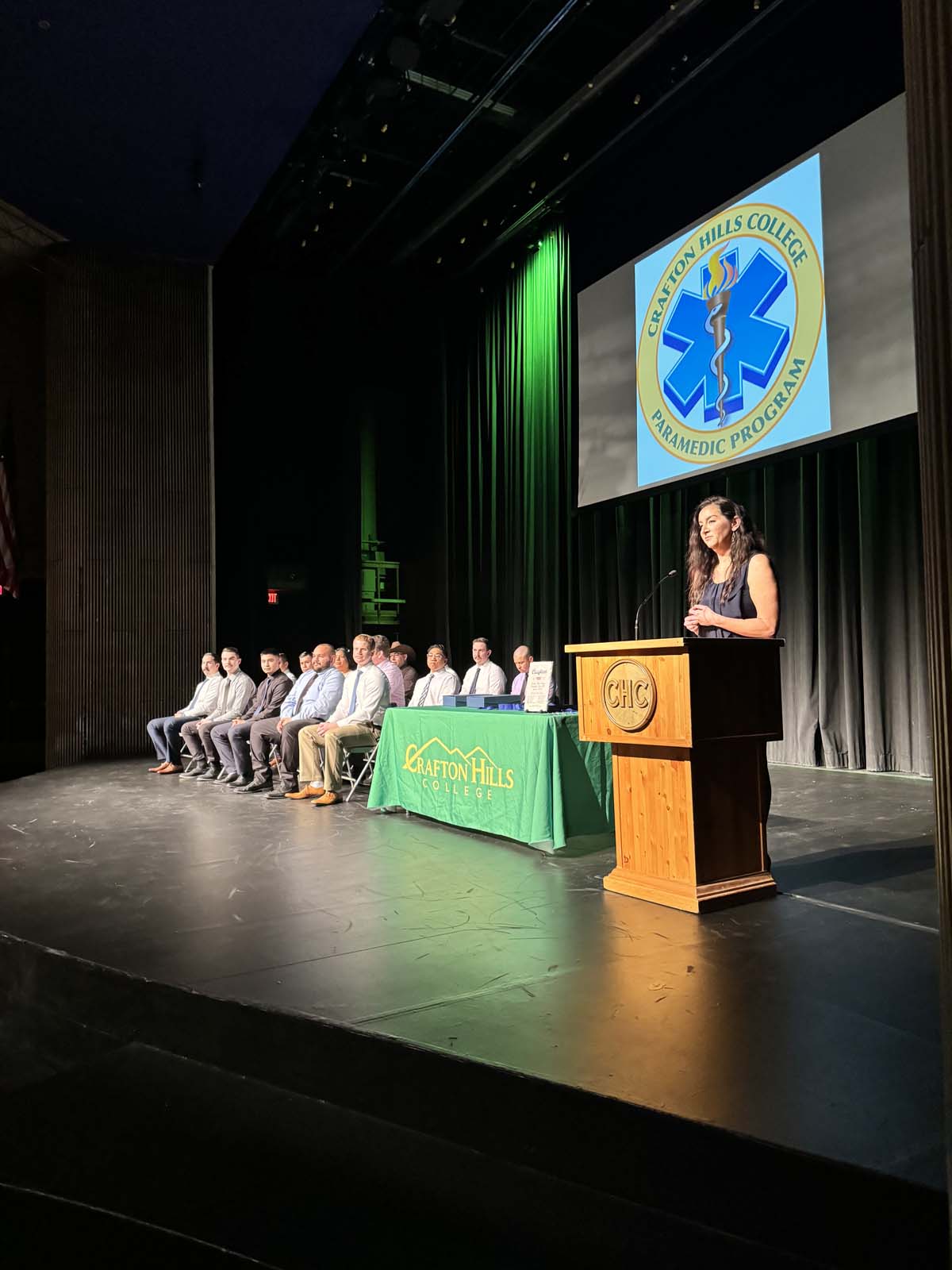 People attending Paramedic 102 Graduation at Crafton Hills College.