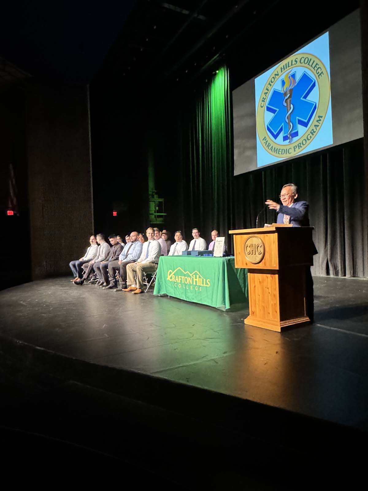 People attending Paramedic 102 Graduation at Crafton Hills College.