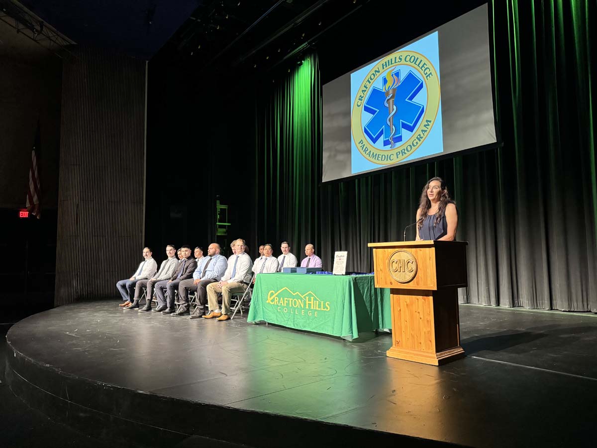 People attending Paramedic 102 Graduation at Crafton Hills College.