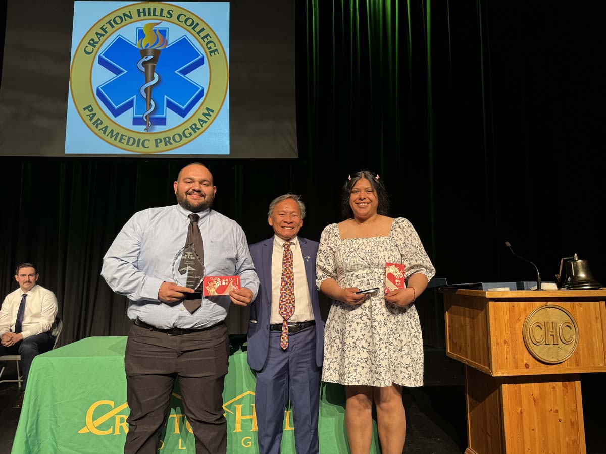 People attending Paramedic 102 Graduation at Crafton Hills College.