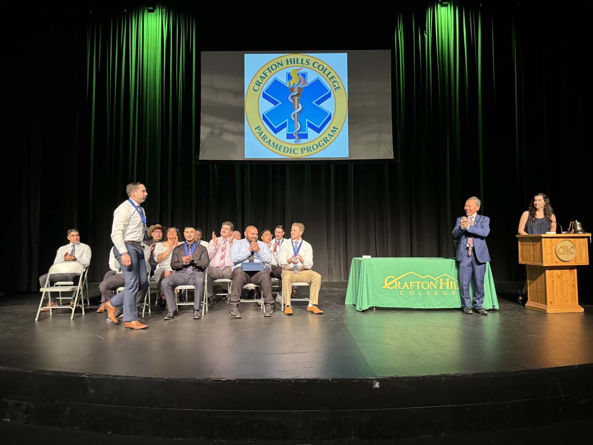 People attending Paramedic 102 Graduation at Crafton Hills College.