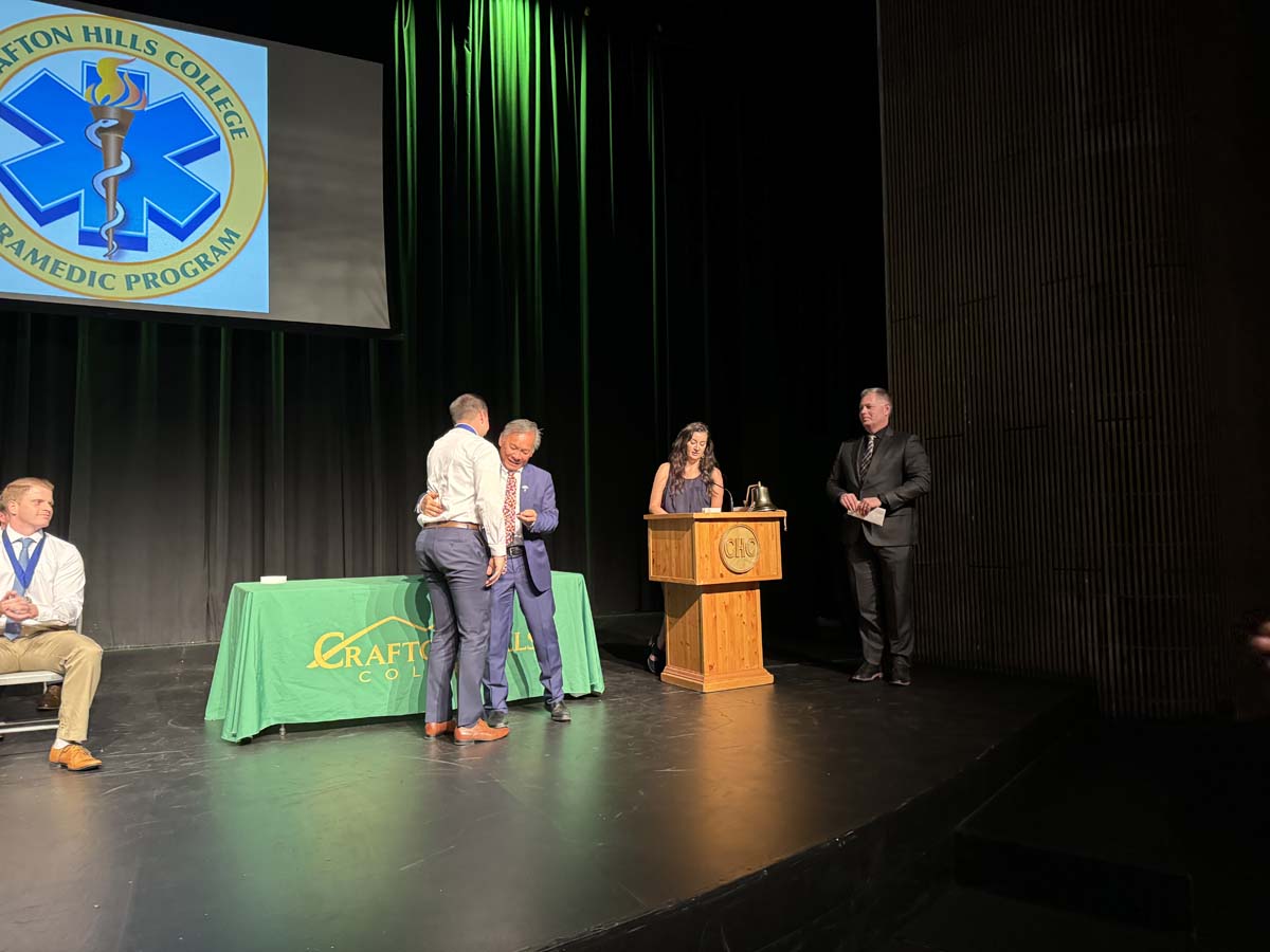 People attending Paramedic 102 Graduation at Crafton Hills College.