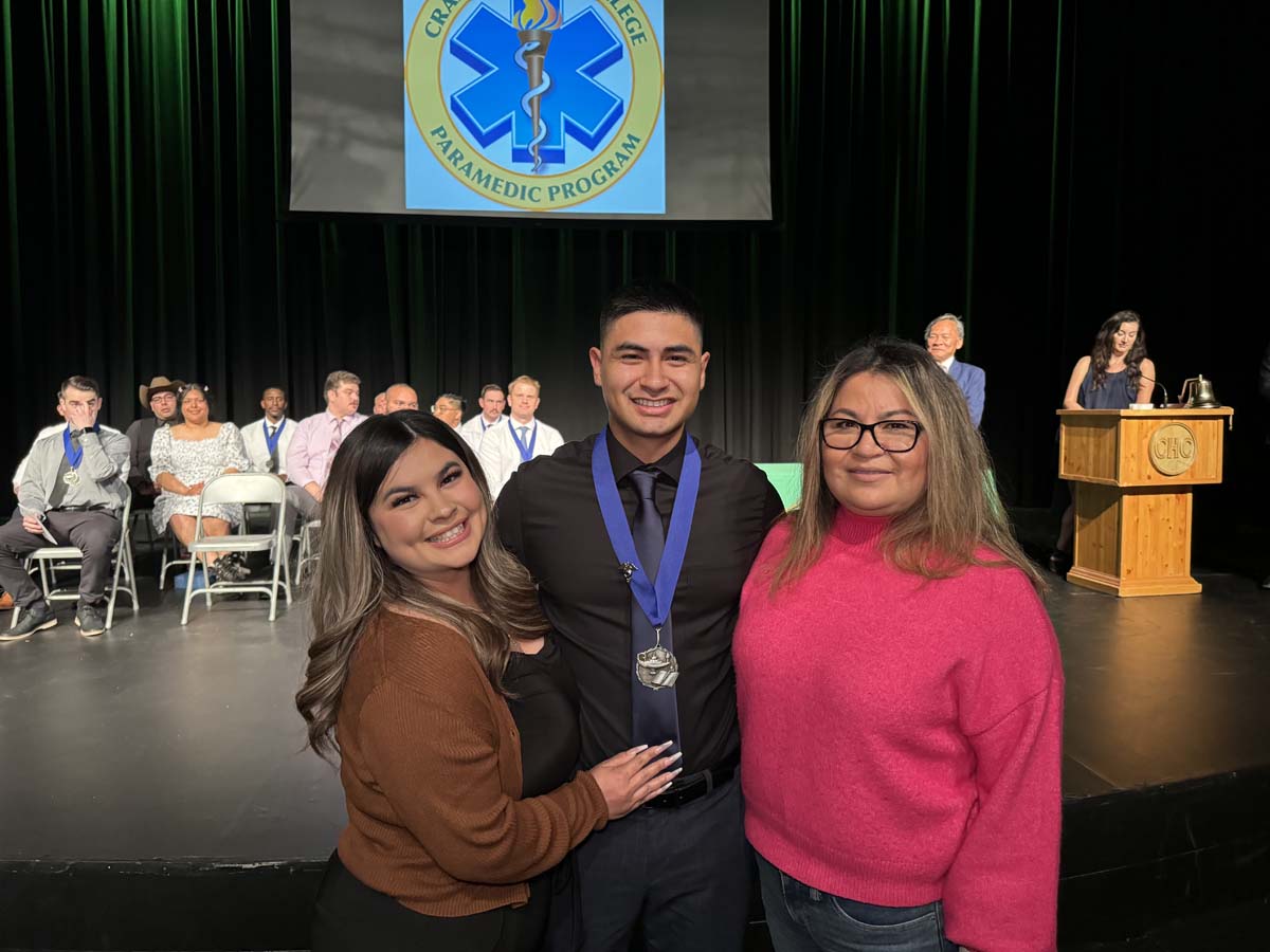 People attending Paramedic 102 Graduation at Crafton Hills College.