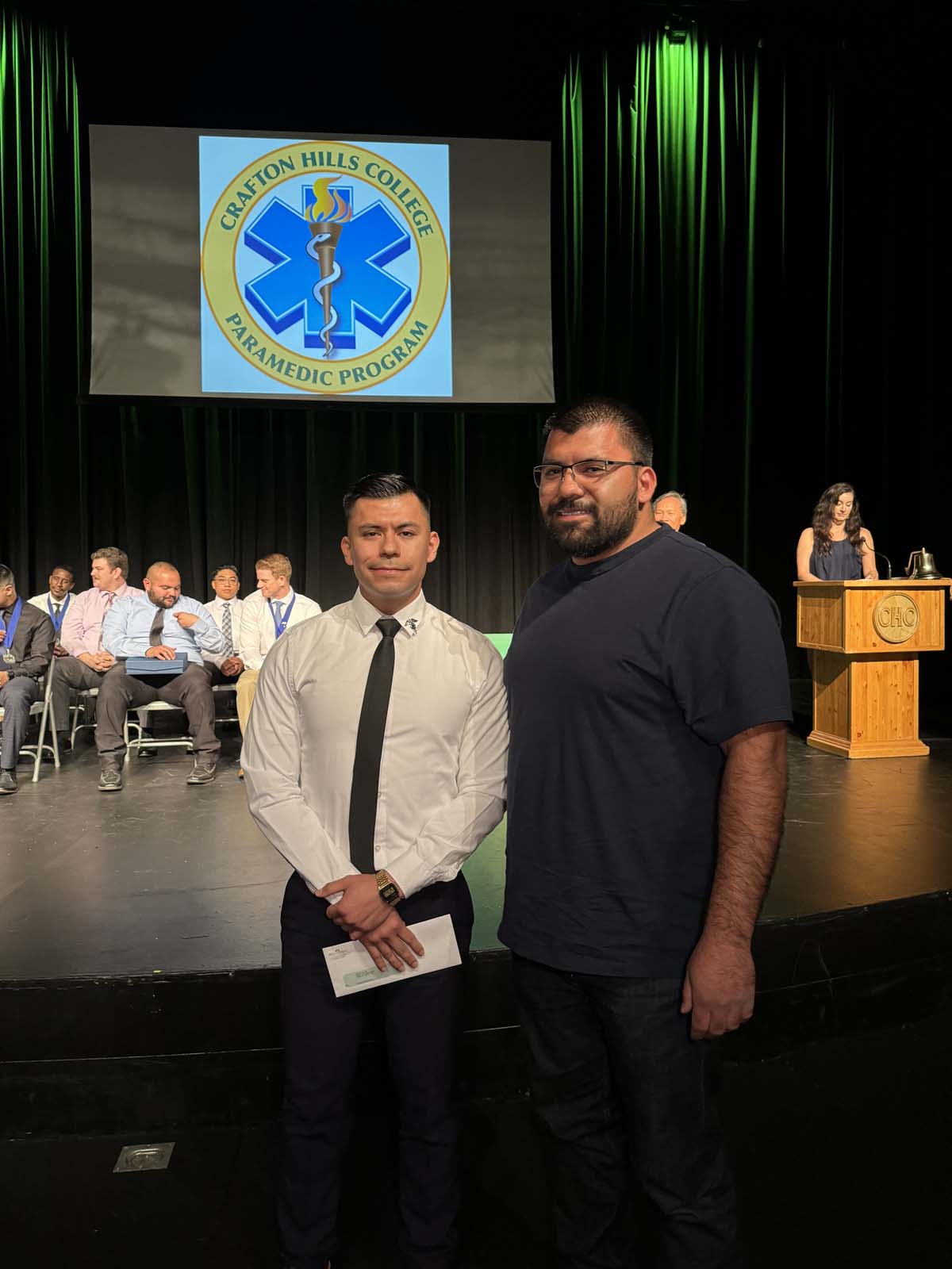 People attending Paramedic 102 Graduation at Crafton Hills College.