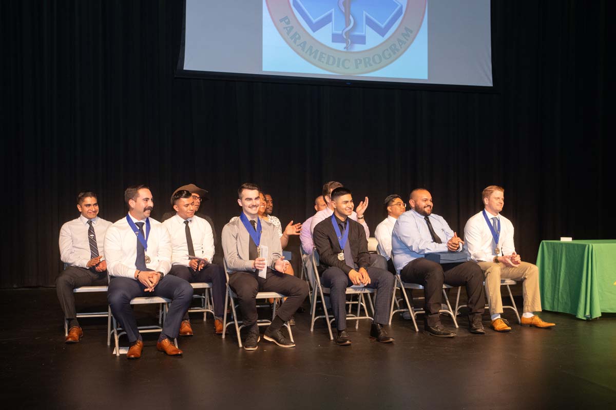 People attending Paramedic 102 Graduation at Crafton Hills College.