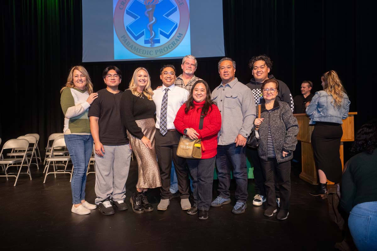 People attending Paramedic 102 Graduation at Crafton Hills College.