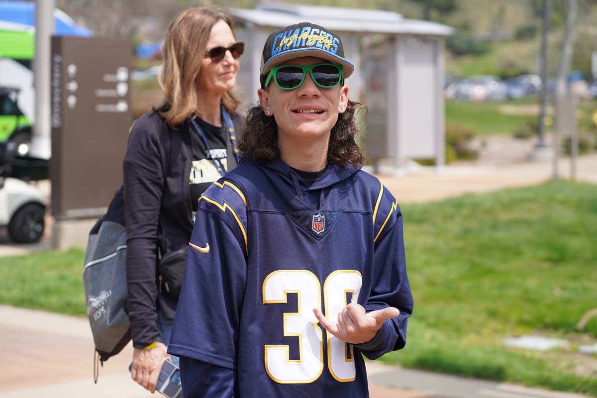 People enjoying Senior Day