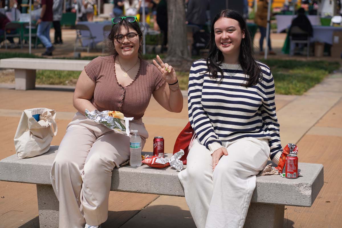 People enjoying Senior Day