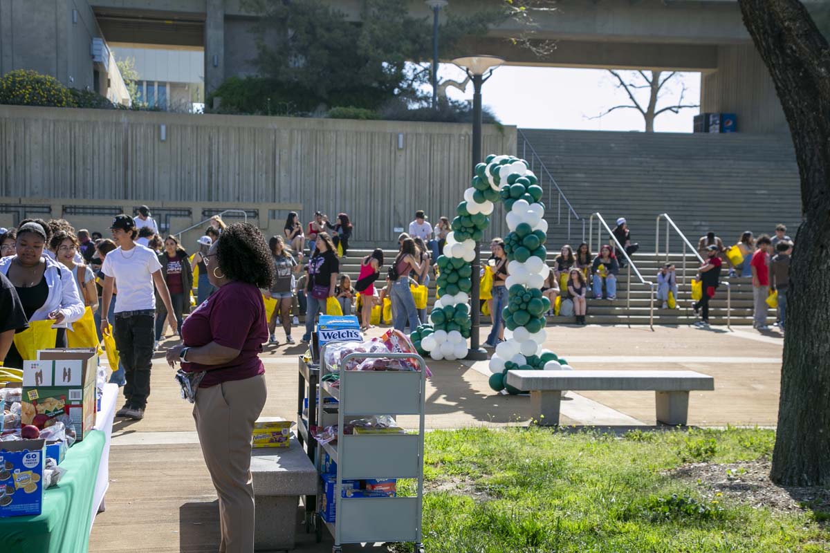 People enjoying Senior Day