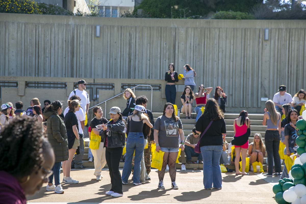 People enjoying Senior Day