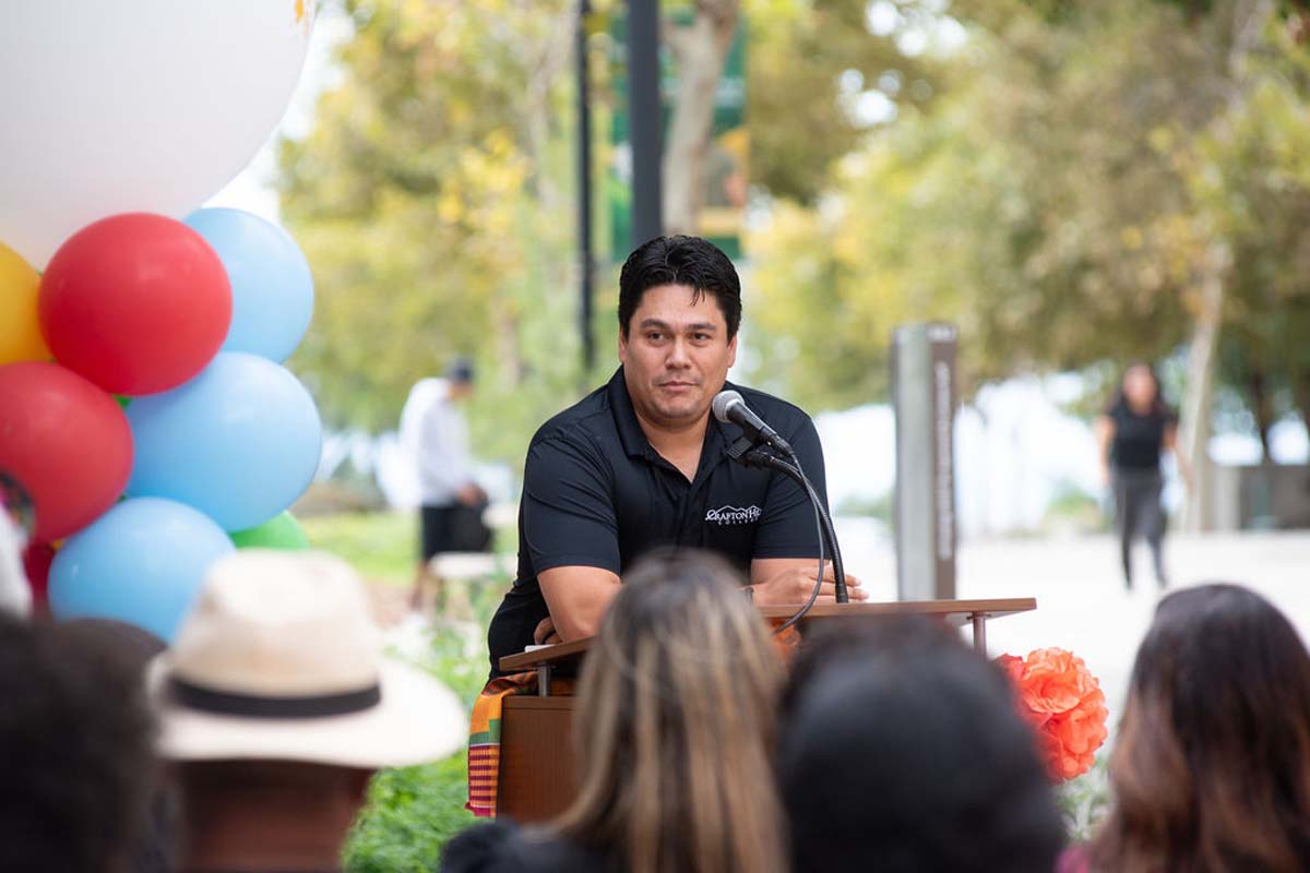 Attendees enjoing the Multicultural Center Grand Opening