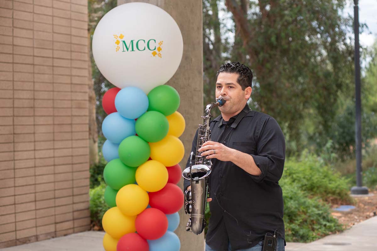 Attendees enjoing the Multicultural Center Grand Opening