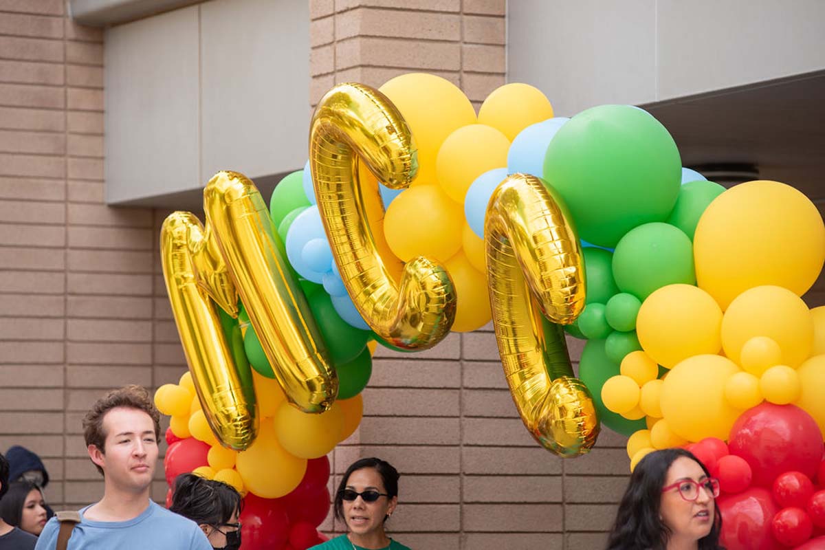 Attendees enjoing the Multicultural Center Grand Opening