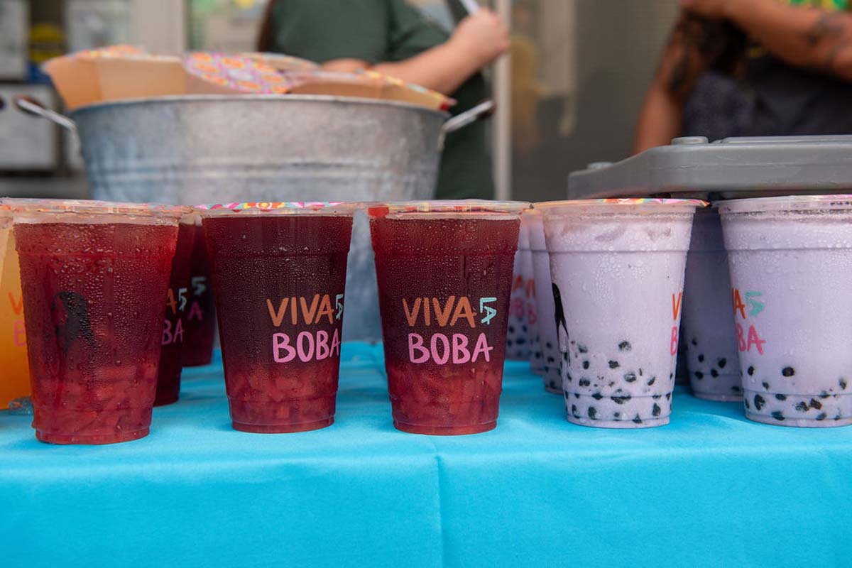 Attendees enjoing the Multicultural Center Grand Opening