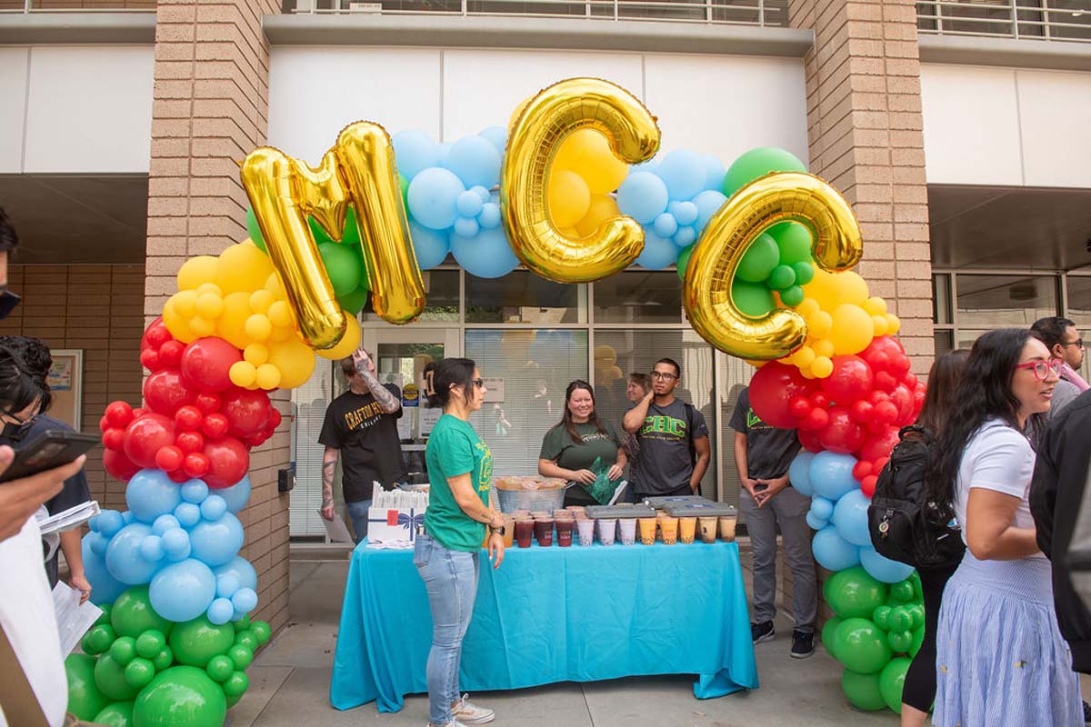 Attendees enjoing the Multicultural Center Grand Opening