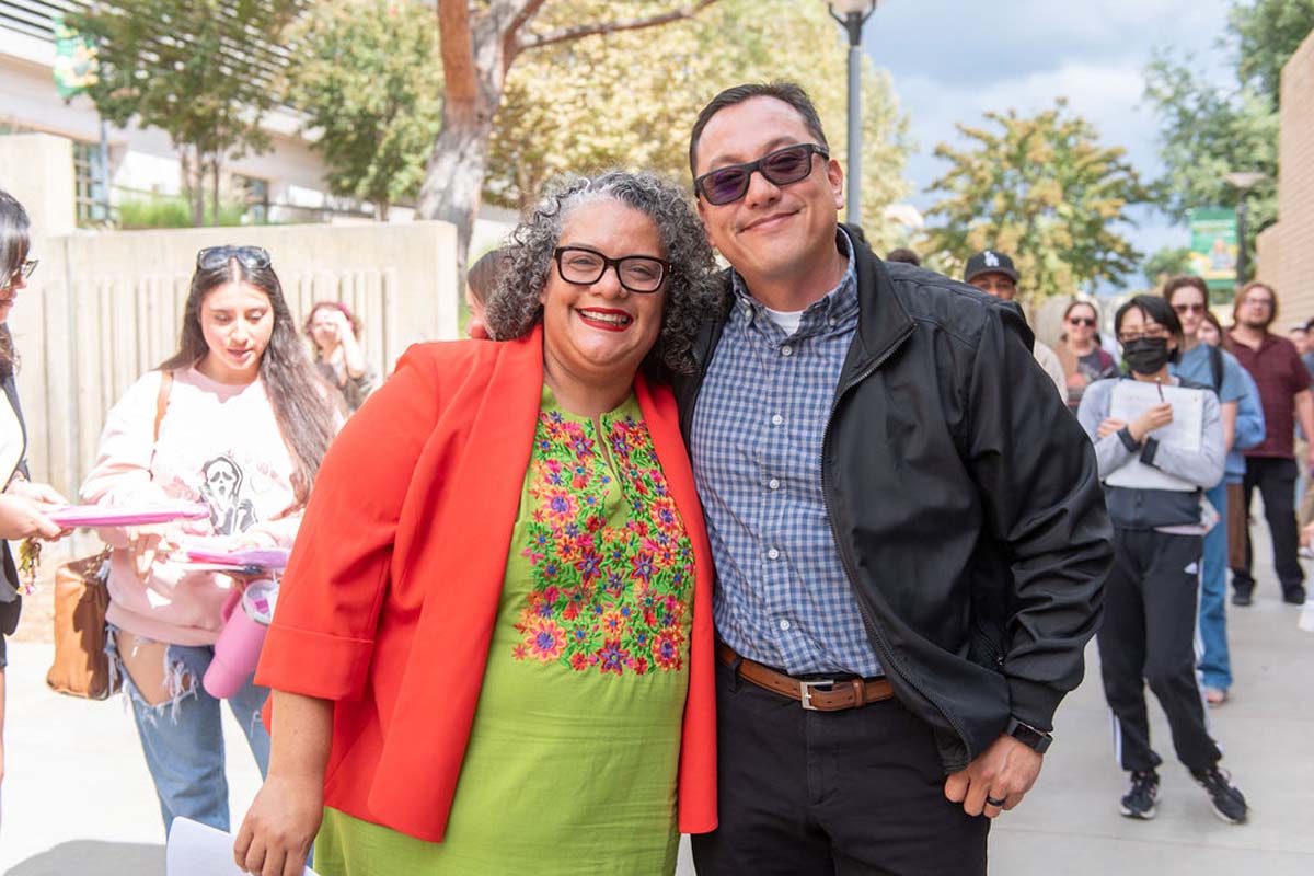 Attendees enjoing the Multicultural Center Grand Opening