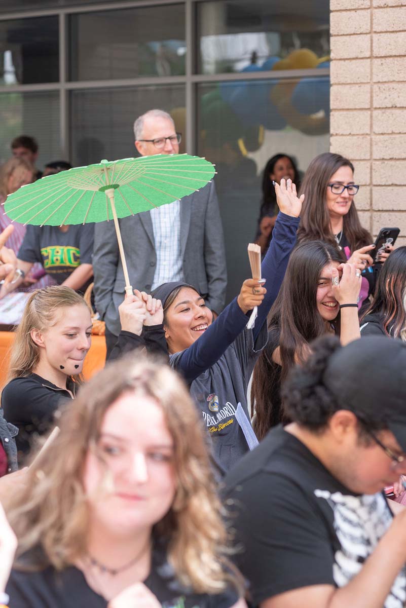Attendees enjoing the Multicultural Center Grand Opening