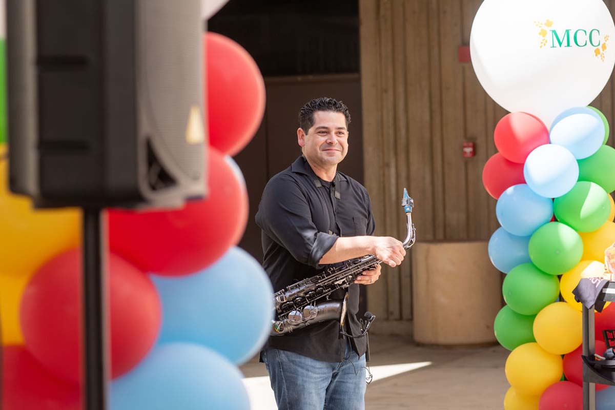 Attendees enjoing the Multicultural Center Grand Opening