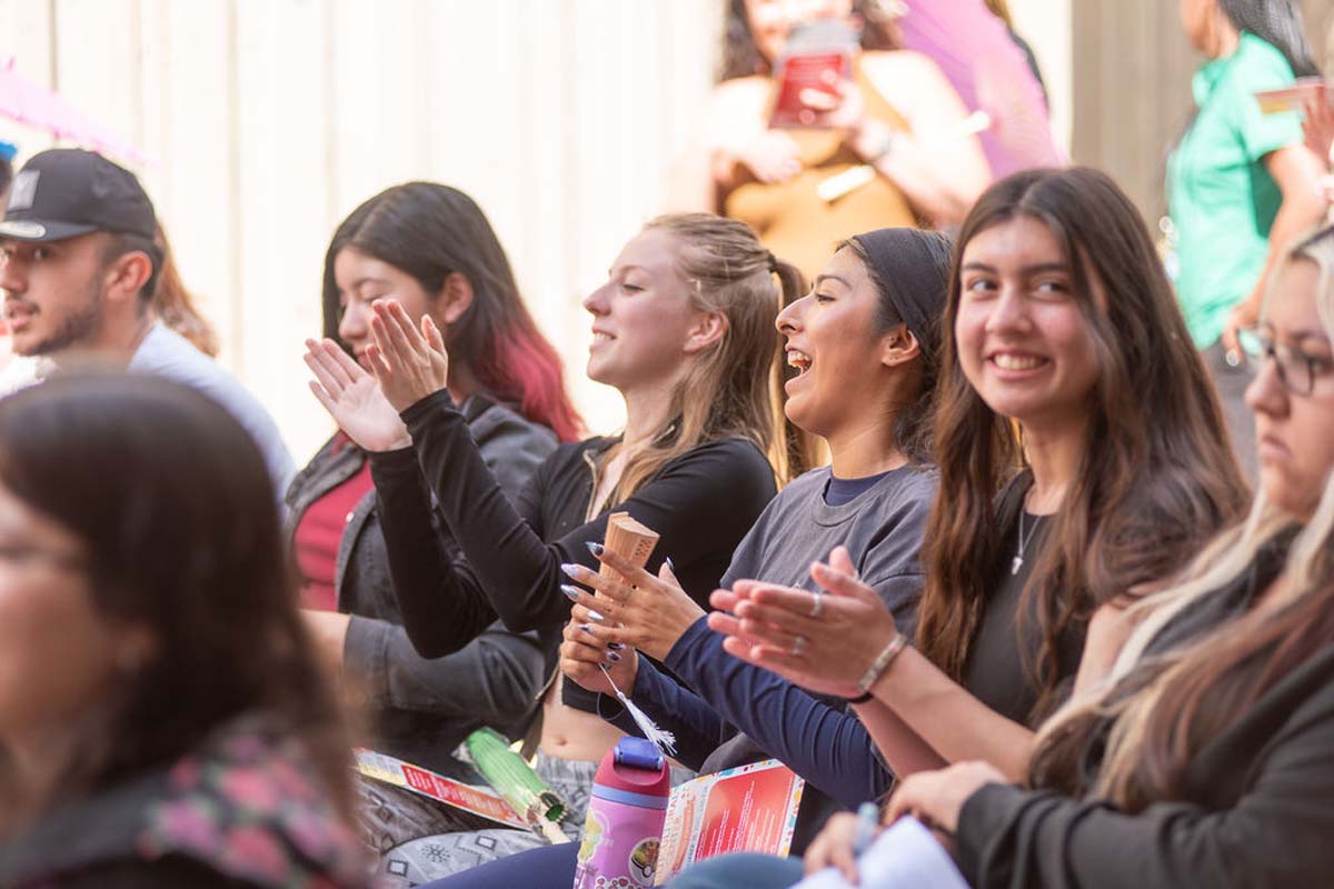 Attendees enjoing the Multicultural Center Grand Opening
