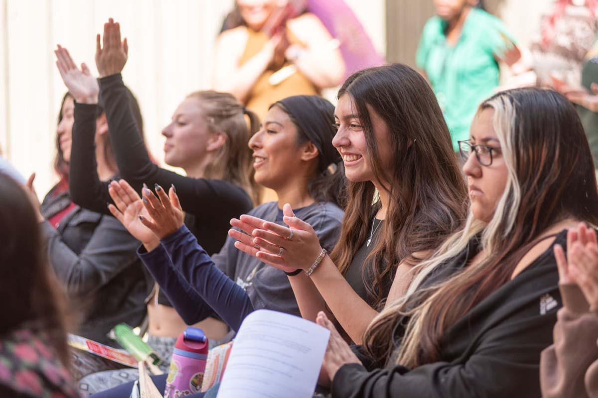 Attendees enjoing the Multicultural Center Grand Opening