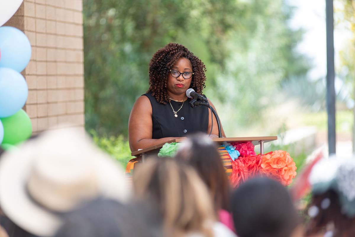 Attendees enjoing the Multicultural Center Grand Opening