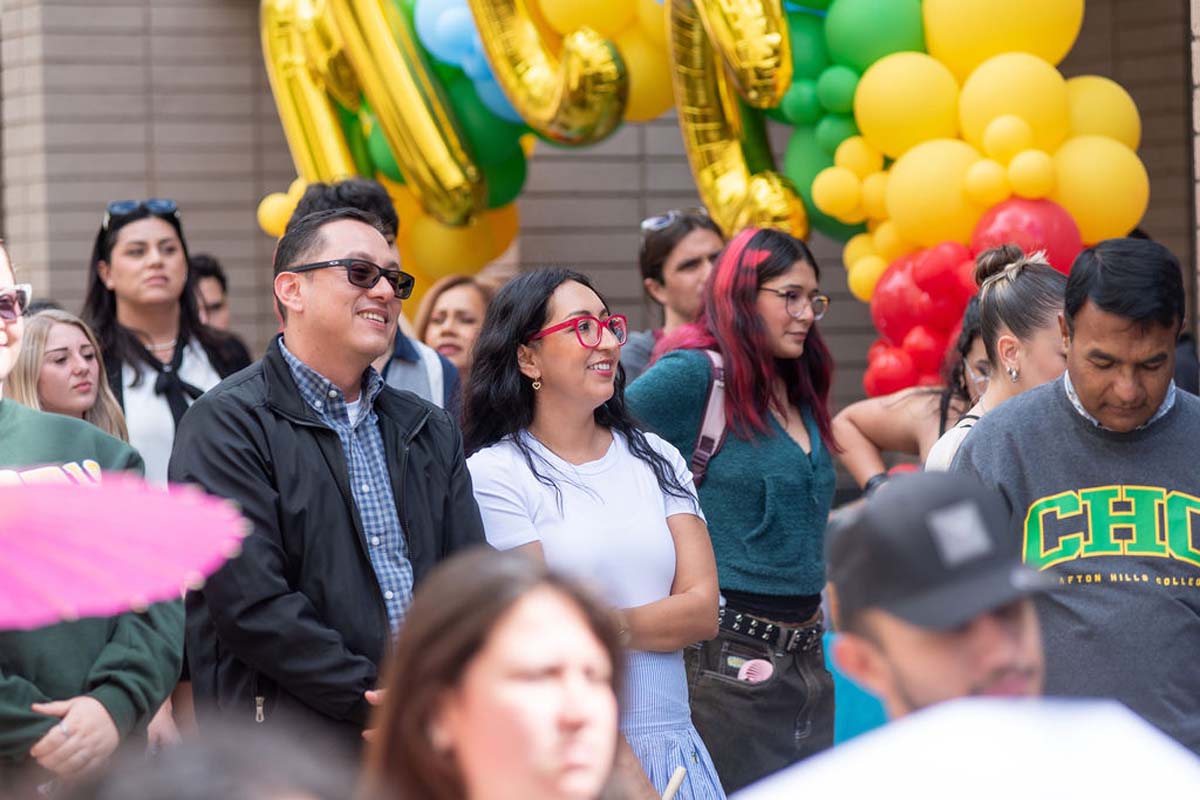 Attendees enjoing the Multicultural Center Grand Opening