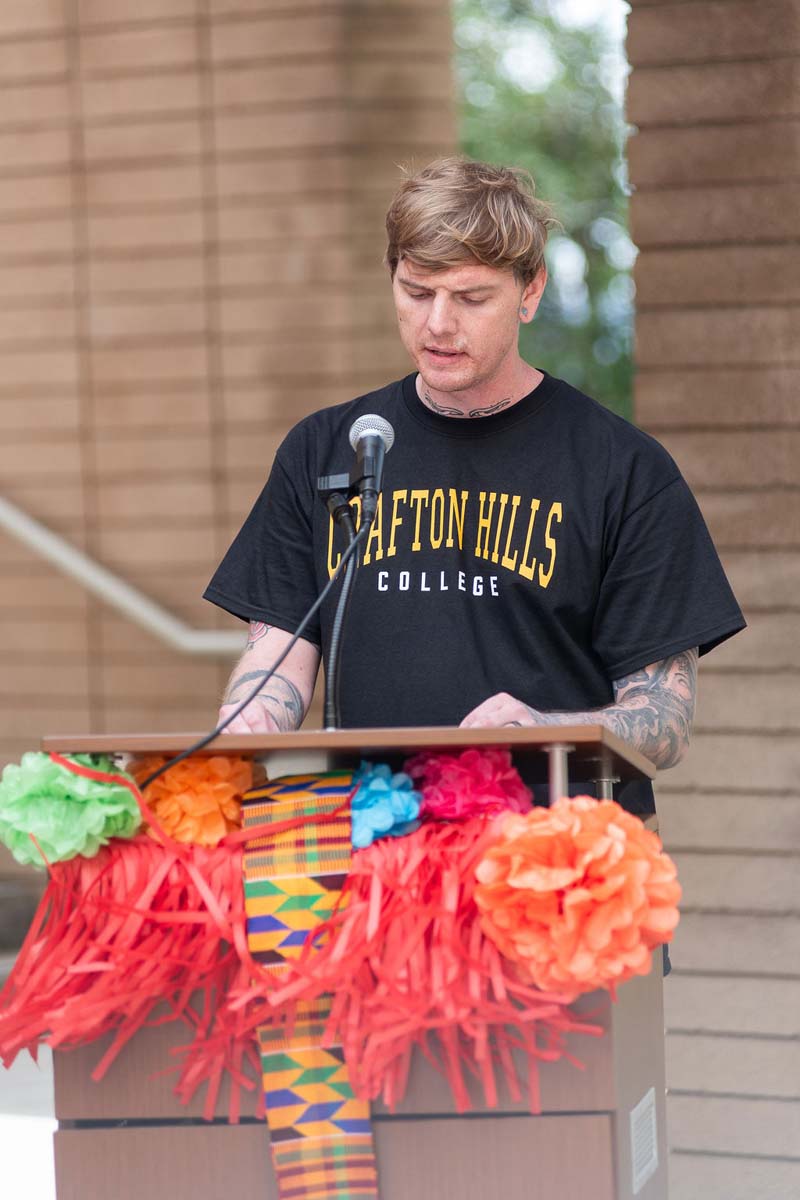 Attendees enjoing the Multicultural Center Grand Opening