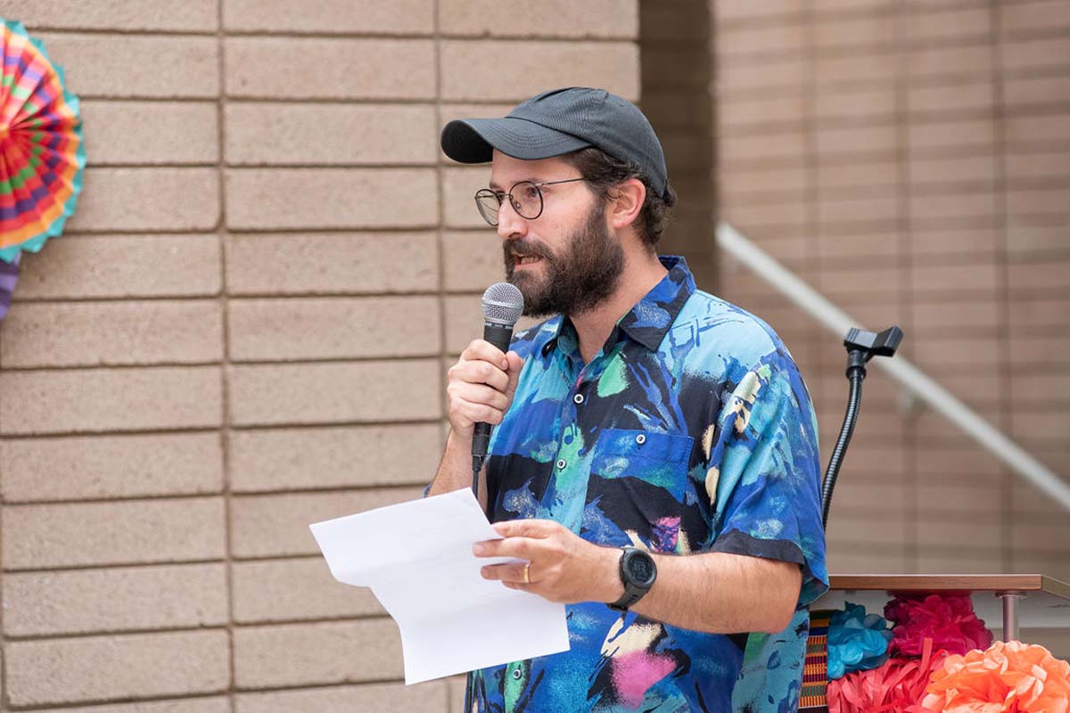 Attendees enjoing the Multicultural Center Grand Opening